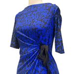 Taylor Blue Black Abstract Sheath Dress Size 2 Photo 3