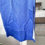 ZARA Satin Side Slit Spotted Midi Skirt Photo 5