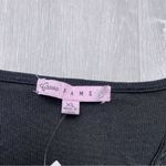 Crave fame Black Ruched Surplice Long Sleeve Top XL Photo 1