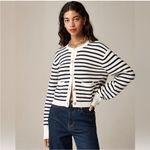 J.Crew  NWT Striped Emelie Sweater Cardigan Jacket Sz M Photo 1