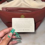 Lucky Brand New  Brown Leather Bucket Crossbody Bag Drawstring Womens Photo 10