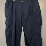 5.11 Tactical Pants Womens 20 Long Blue Cargo Elastic Waist Work Pockets Photo 0