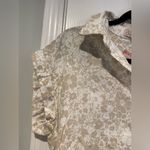 NWT Coastal Comfort Size S Tan Tropical Linen Short Sleeve Button Down Shirt Photo 1