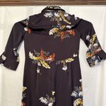 Madewell  Womens XS Satin Pajama Jumpsuit‎ In Blooming Oasis Purple Floral Collar Photo 5