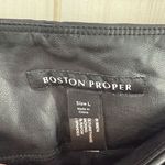 Boston Proper  Women’s Large Black Faux Leather Pull on Pants Photo 1