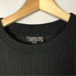 Topshop Black Ribbed Long Sleeve Swing Mini Dress 6 Photo 3