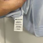 Athleta  XS Light Blue Long Sleeve Cross Hem Sweater Sweatshirt Photo 5
