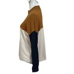Madewell  Ashbury Colorblock Sweater Women’s Small Mock Neck Wool Blend Pullover Photo 6
