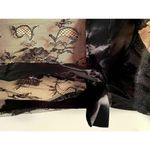 Slinky Black Floral Lacy Babydoll Lingerie with Eyelash Accents S/M Size undefined Photo 6
