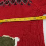 Peter Jensen Womens Wool‎ Blend Xmas Christmas Reindeer Sweater M Deer Ugly Knit Red Size M Photo 5
