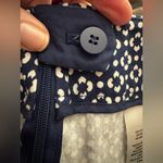 Talbots  New Chatham Stretch Ankle Pants Geo Flower Navy Blue Size 16 Photo 6