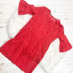 Boden USA Boden Womens Size 10 Brittany Lace Red Heart‎ Birds Flowers Dress NEW Photo 3