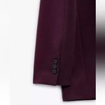 ZARA  STRAIGHT CUT BLAZER OVERSIZED JACKET WINE BURGUNDY SIZE XS NEW Photo 13