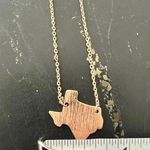 Petite Gold Texas State Shape Necklace Photo 4