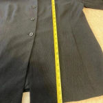 Valerie Stevens Plus Size Black Pinstripe Blazer Jacket Coat‎ size 16W Photo 4