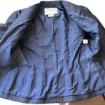 Liancarlo Couture 100% Silk Beaded Jacket and Skirt Set Deep Navy Blue, Size 10 Blue Photo 15