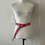 Vintage Canvas Double Ring Polka or Multicolored Waist Belt Photo 1