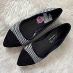 Coconuts by Matisse  Houndstooth Black Pointed Toe Flats Photo 0