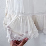 Ulla Johnson  Women's White 100% Cotton Henriette Pleated Mini Dress with Ruffles Photo 7