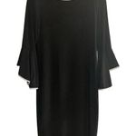 Annalee + Hope Women's Black Bell Sleeve Knee Length Dress Size Medium Photo 0