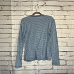 Lauren Ralph Lauren Light Blue Ruffle Long Sleeve Top 1/4 Button S Y2K Crew Photo 10