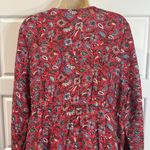 NEW Boden V Neck Flippy Floral Linen Dress Radish Oriental Paradise 14R Red Size 14 Photo 10
