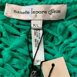 Nanette Lepore  Swim NWT Women’s Size M L Emerald Green Crochet Macrame Cover Up Photo 6