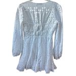 ZARA  Bloggers Favorite White Eyelet Long Sleeve Mini Dress Corset Small 2786/972 Photo 4