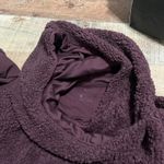 Nike Women's Burgundy Faux Fur Sherpa Pull Over Hoodie Sz S Soft Warm Winter Photo 3