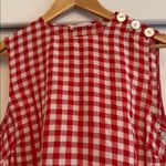 Doen Red White Coralie Scarlet Marilyn Checkered Gingham Mini Dress size 6 Photo 5