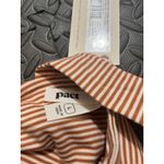 Pact NWT  Shell Stripe Jolene Tie-Back Dress Orange Womens Size Large Photo 2