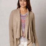 prAna Demure Cardigan Sweater Size Small beige Brown Waterfall Open Wool Blend Photo 7