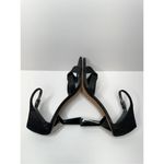Franco Sarto ‎ Size 9 Black Dress Heels Leather Ankle Strap Sparkly Sandals Photo 6