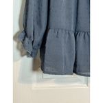 Pretty Garden Women's Light Blue Tiered Long Sleeve Blouse, Polyester, Large Photo 2