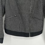 Lucky Brand Black Tweed Moto Jacket Cropped Zip Up Zip Pockets Lined Size S Photo 3
