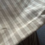 Eddie Bauer  striped canvas tote purse bag leather straps Photo 6