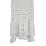 Free People  Voile & Lace Trapeze Slip Polka Dot Dress White XS Boho Mini Photo 5