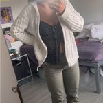 Knitted Zip Up White Size XL Photo 0