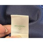 Lilly Pulitzer  Silk Cocktail Dress Sz XS Navy Metallic Fringe 20s Flapper Formal Photo 7