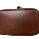 Ralph Lauren Tartan Plaid Large Leather Drawstring Bucket Shoulder Bag VINTAGE Photo 3