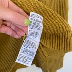 Madewell Crewneck sweater burnt yellow gold boxy crop pockets women’s size XXS Photo 5