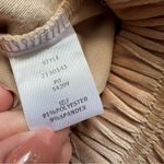 Current Air NWT Oversized Collar Velour Pullover Shirt 1/4 Zip Taupe Tan Small Photo 8