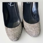 YSL Yves Saint Laurent Tribtoo Pony Hair Pumps Heels Black White 38.5/8 $795 Photo 4