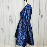 Lilly Pulitzer NWOT Calyssa Dress Blue Grotto Twilight Floral Brocade Sz 2 NEW Photo 4