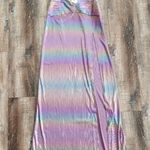 Retrofete Soleil Dress in Lilac Aurora Size XS Strapless NWT Cutout Maxi Rainbow Purple Photo 3
