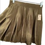 Contempo Casuals Vintage  Pleated Metallic Bronze Mini Skirt size 5 Photo 0