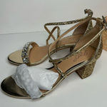 Badgley Mischka  Claudia Glitter Block Heel Photo 0