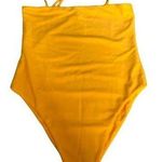 Bikini Hut Mustard Yellow Swimsuit Size M Photo 0