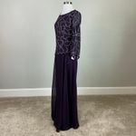 JKara Beaded Chiffon Long Sleeve A Photo 3