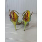 Anne Michelle Exception Iridescent Stiletto Heels Mermaid Scale Pointed Size 5.5 Photo 4